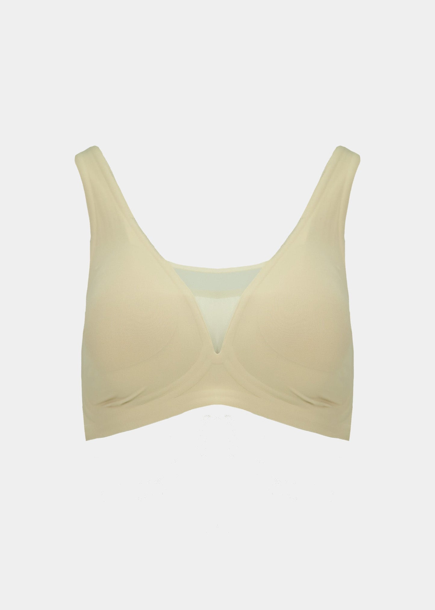 Plunge Gel Bra With Mesh