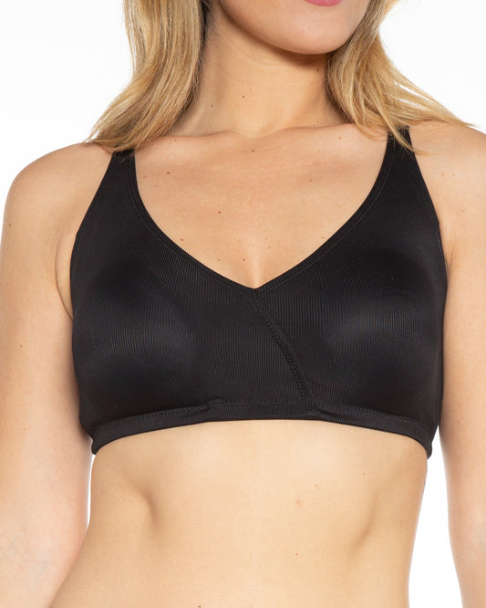 Ribbed Knit Surplice Front Bra