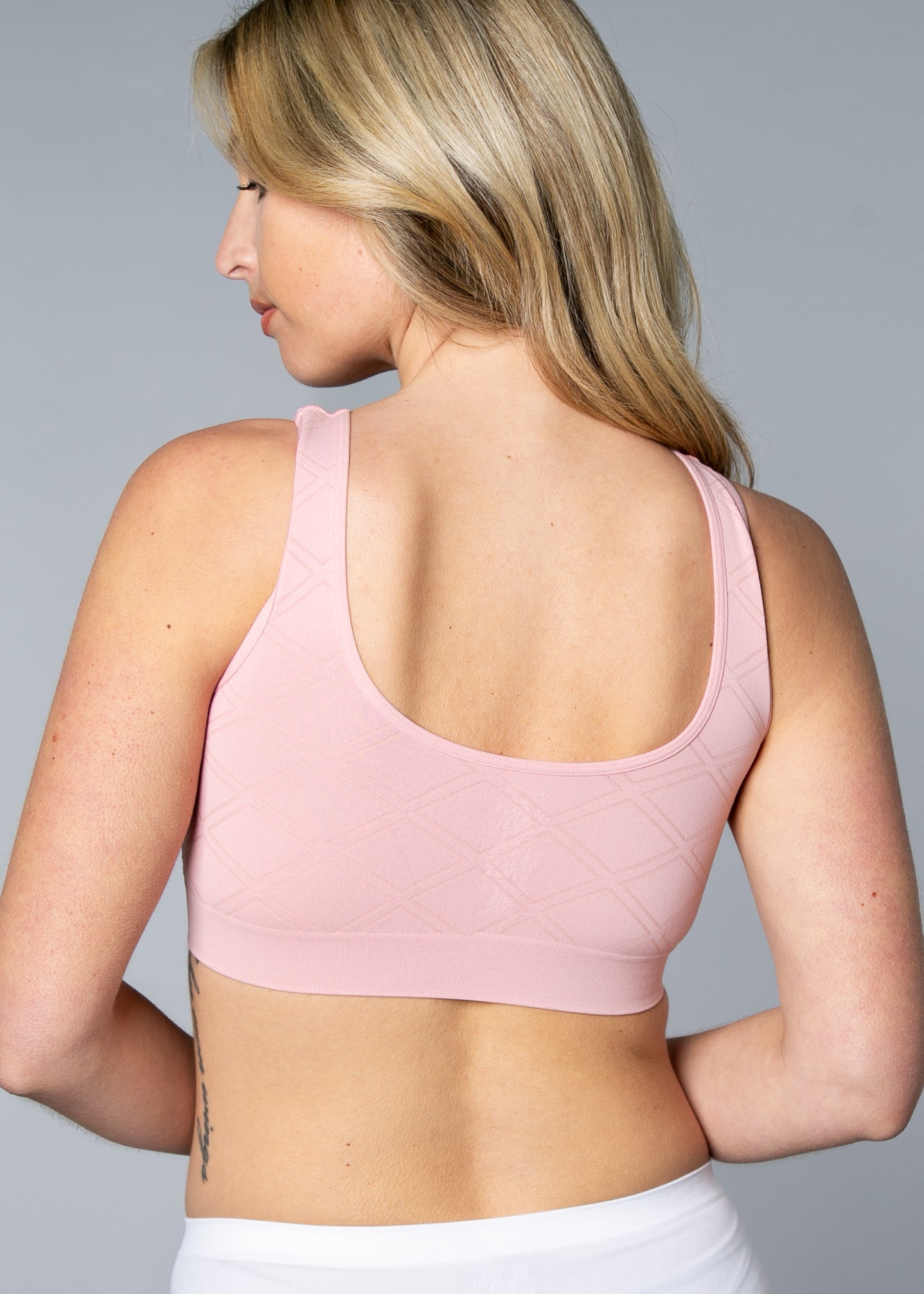 Ahh Bra with Jacquard Diamond Motif