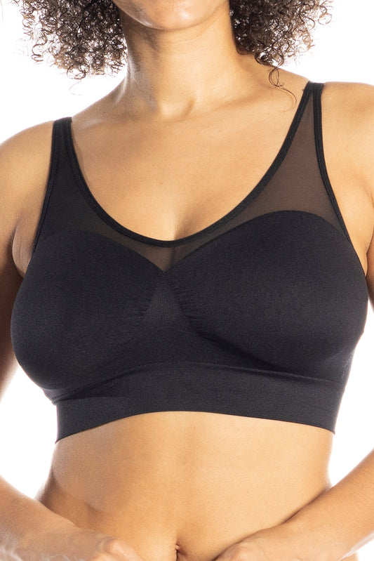 Ahh Bra with Mesh Neckline