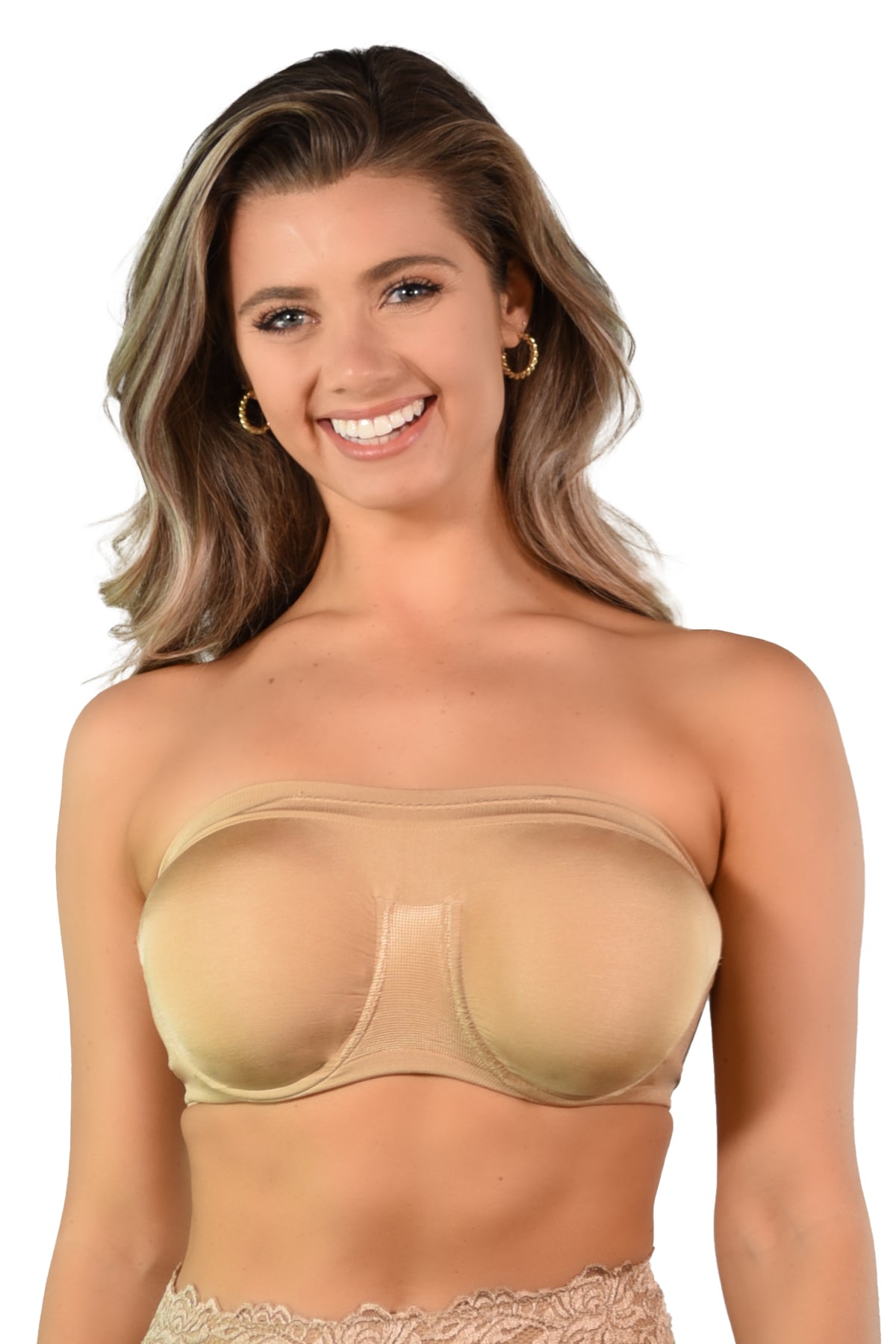 Angel Seamless Underwire Bandeau Bra with Removable Pads_Rhonda_Shear_2