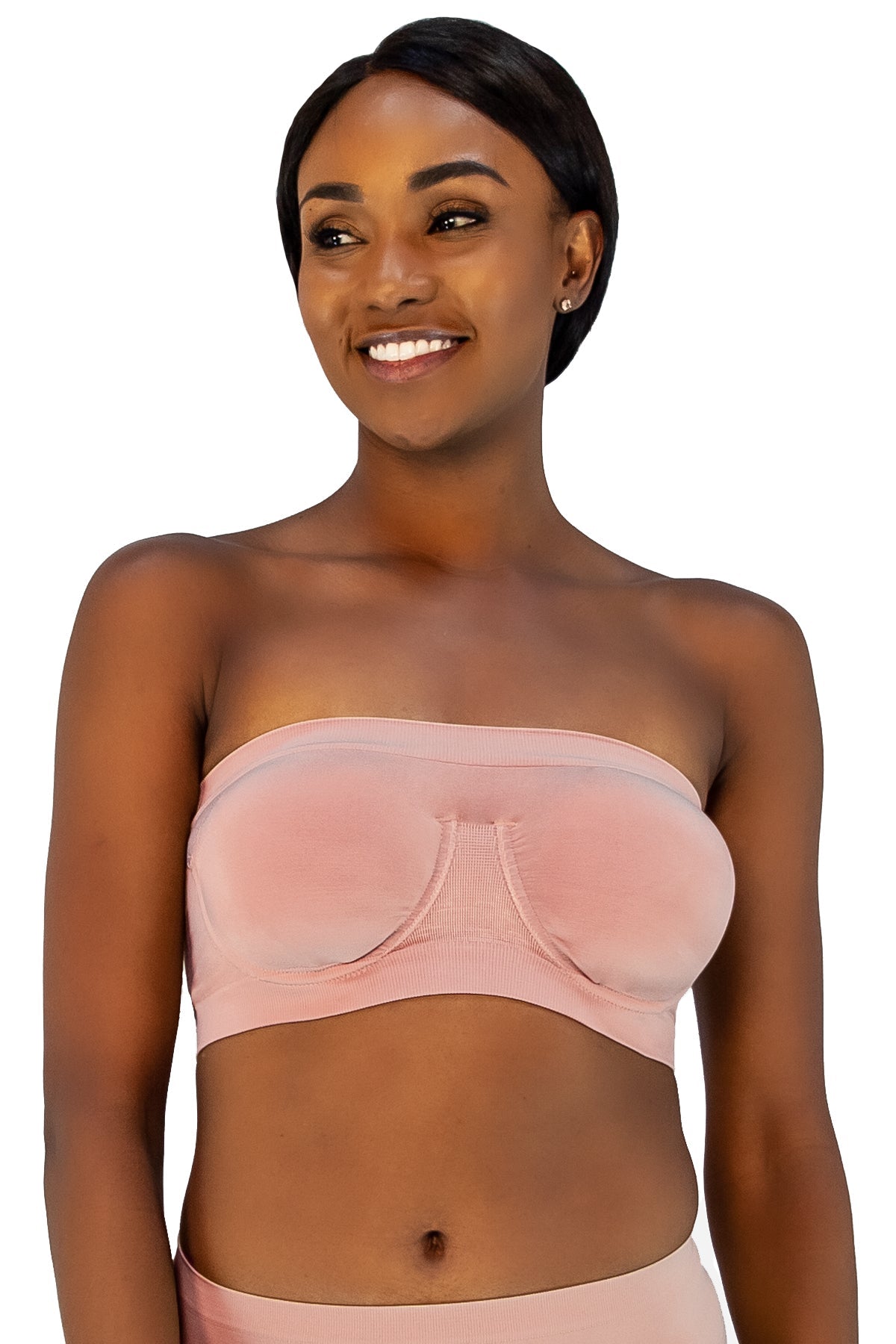 Angel Seamless Underwire Bandeau Bra_Rhonda_Shear_15