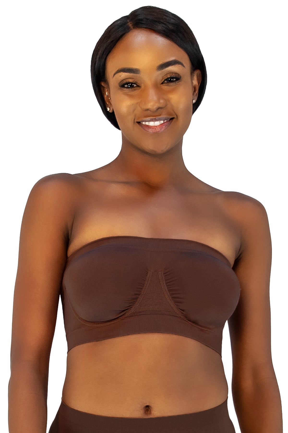 Angel Seamless Underwire Bandeau Bra_Rhonda_Shear_14