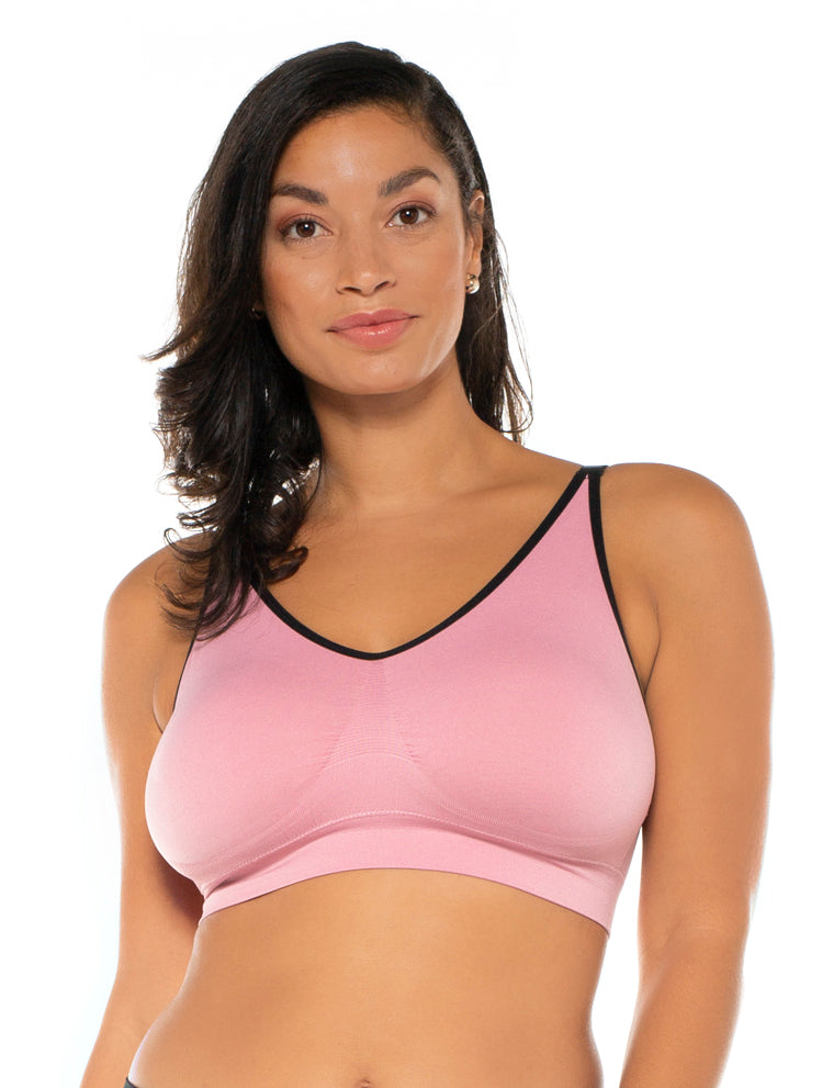 Seamless Ahh Bra with Lace Back Detail