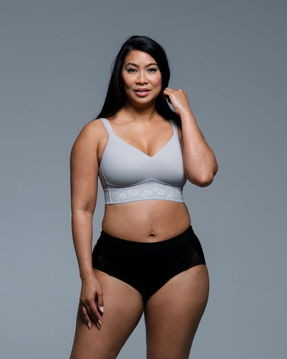 Molded Cup Bra With Lace Trim