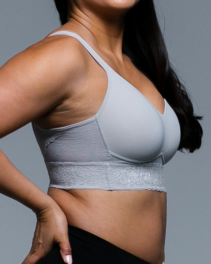 Molded Cup Bra With Lace Trim