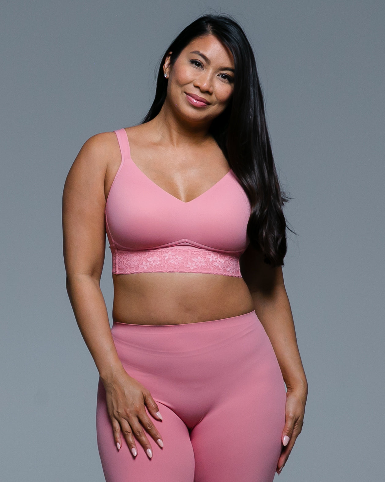 Molded Cup Bra With Lace Trim