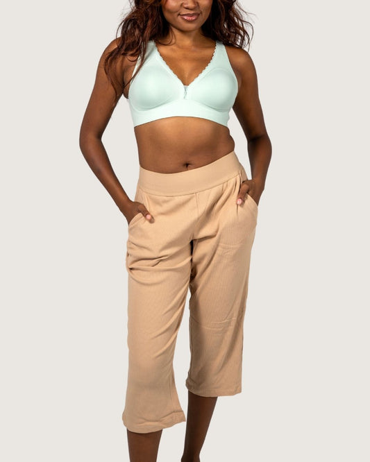Ribbed Knit Capri Pant - Final Sale