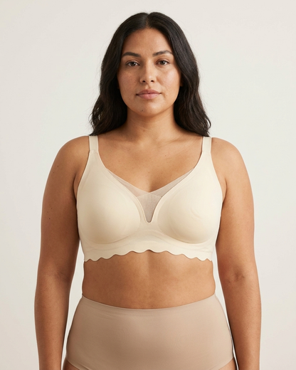 Scalloped Gel Bra