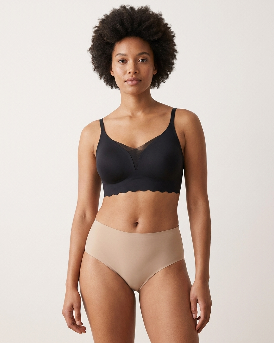 Scalloped Gel Bra