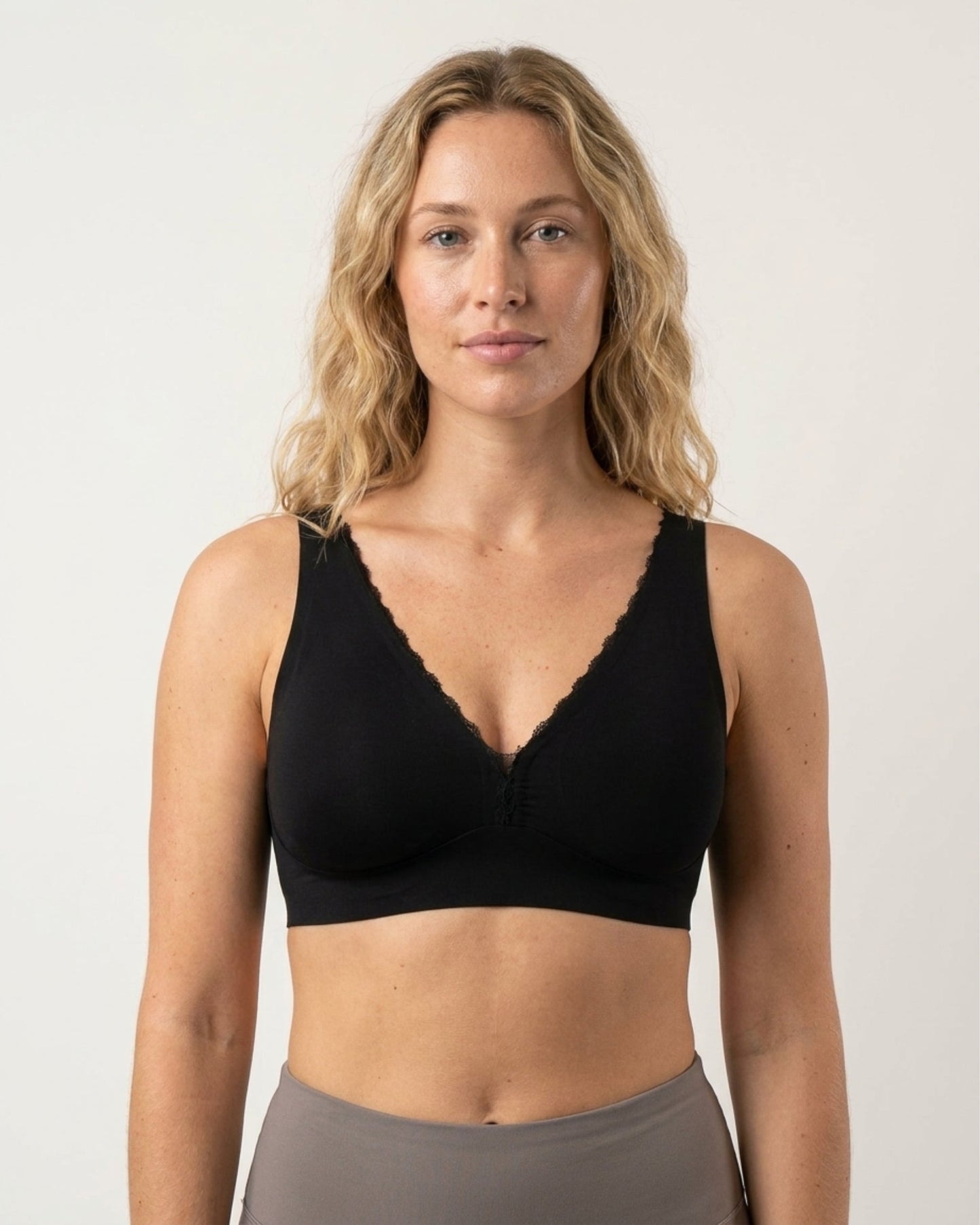 Infinity Edge Deep Plunge Bra with Back Closure