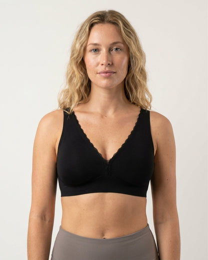 Infinity Edge Deep Plunge Bra with Back Closure