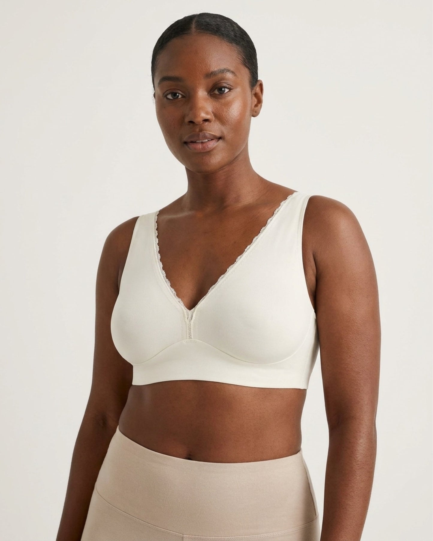 Infinity Edge Deep Plunge Bra with Back Closure