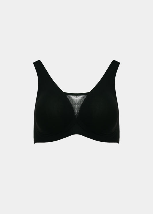 Plunge Gel Bra With Mesh