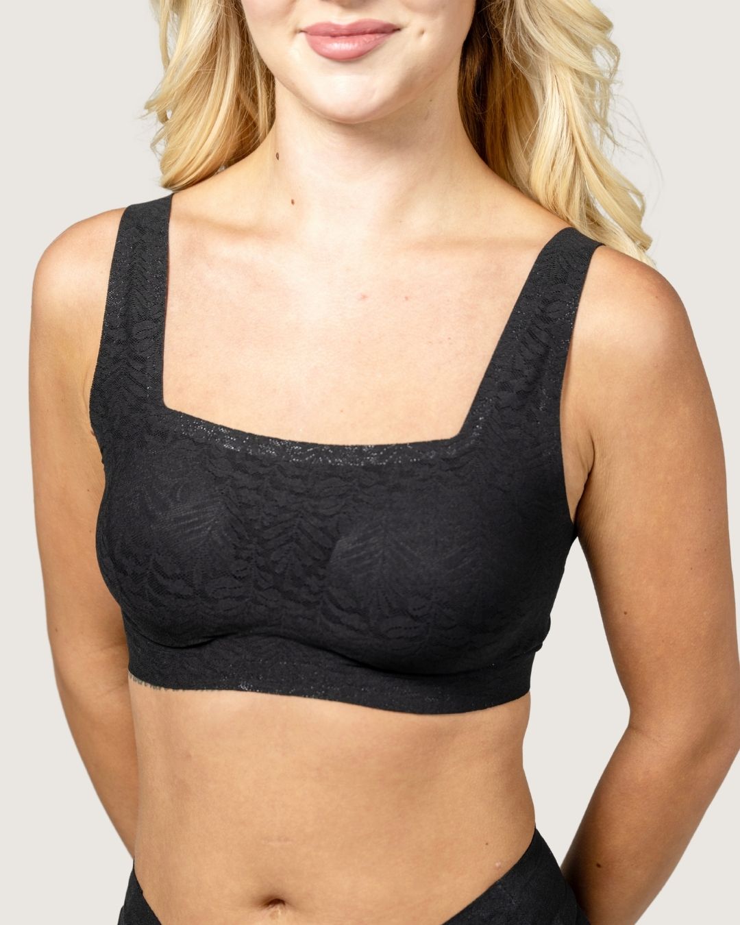 Squareneck All Over Lace Jelly Gel Bra