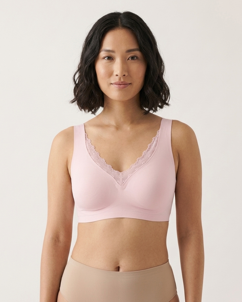 Gel Bra with Lace Detail and Back Closure