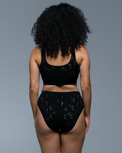 Lace Crochet Brief Panty