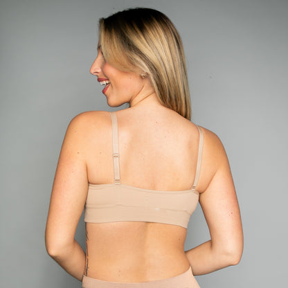 "No Wire Underwire" Butterknit Bra with lace