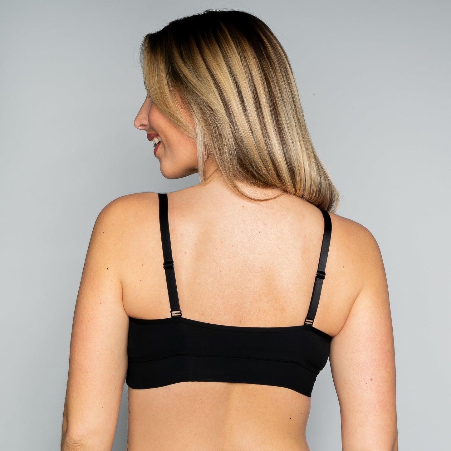 "No Wire Underwire" Butterknit Bra with lace