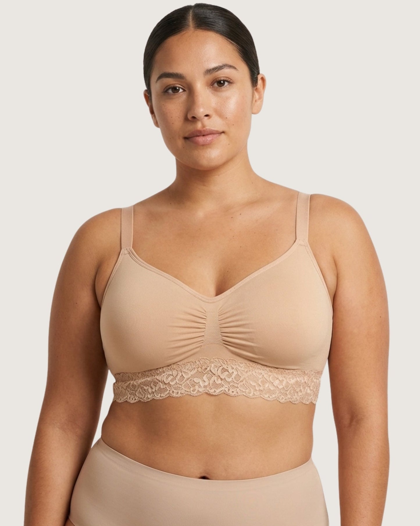 Seamless Bra with lace Band