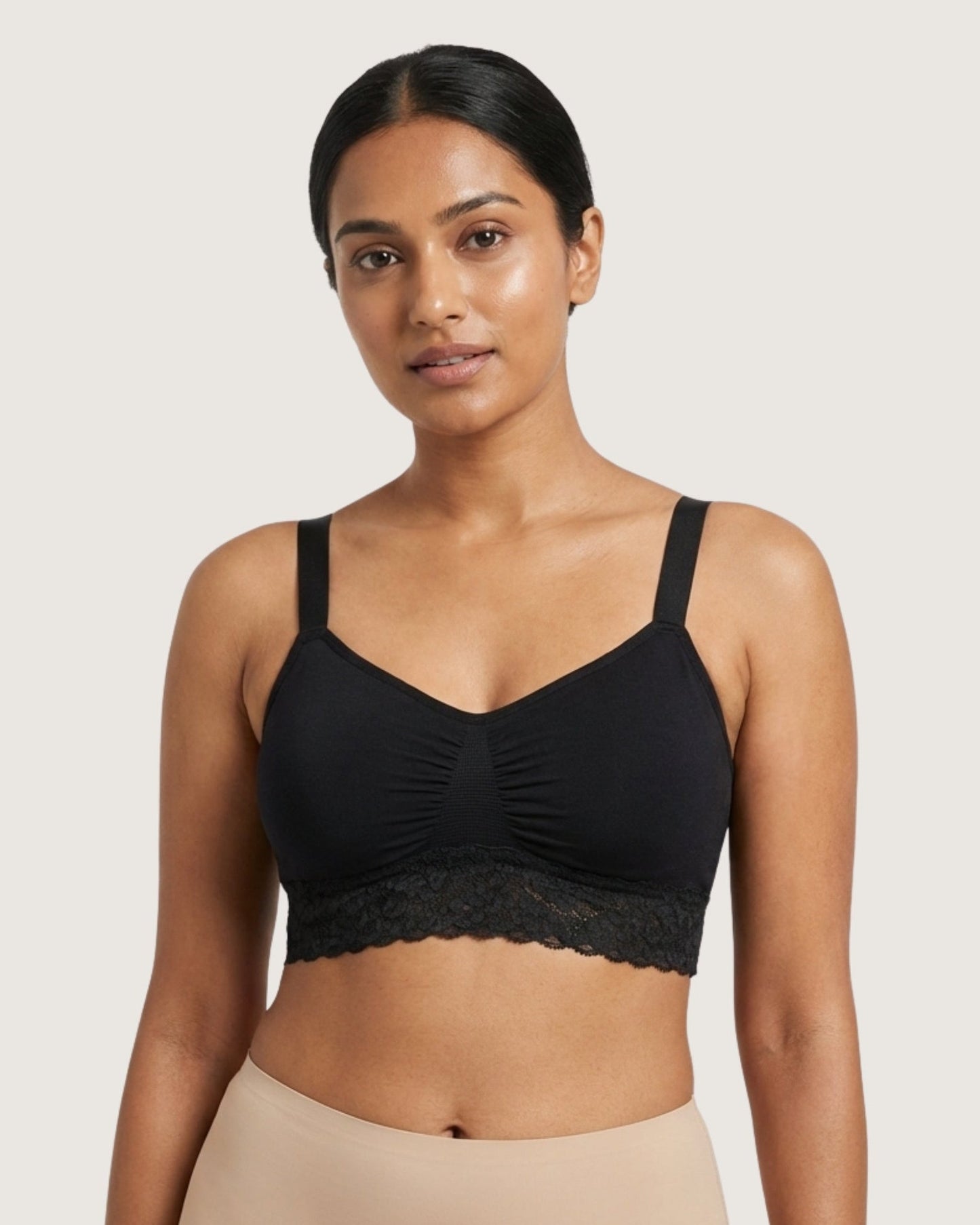 Seamless Bra with lace Band