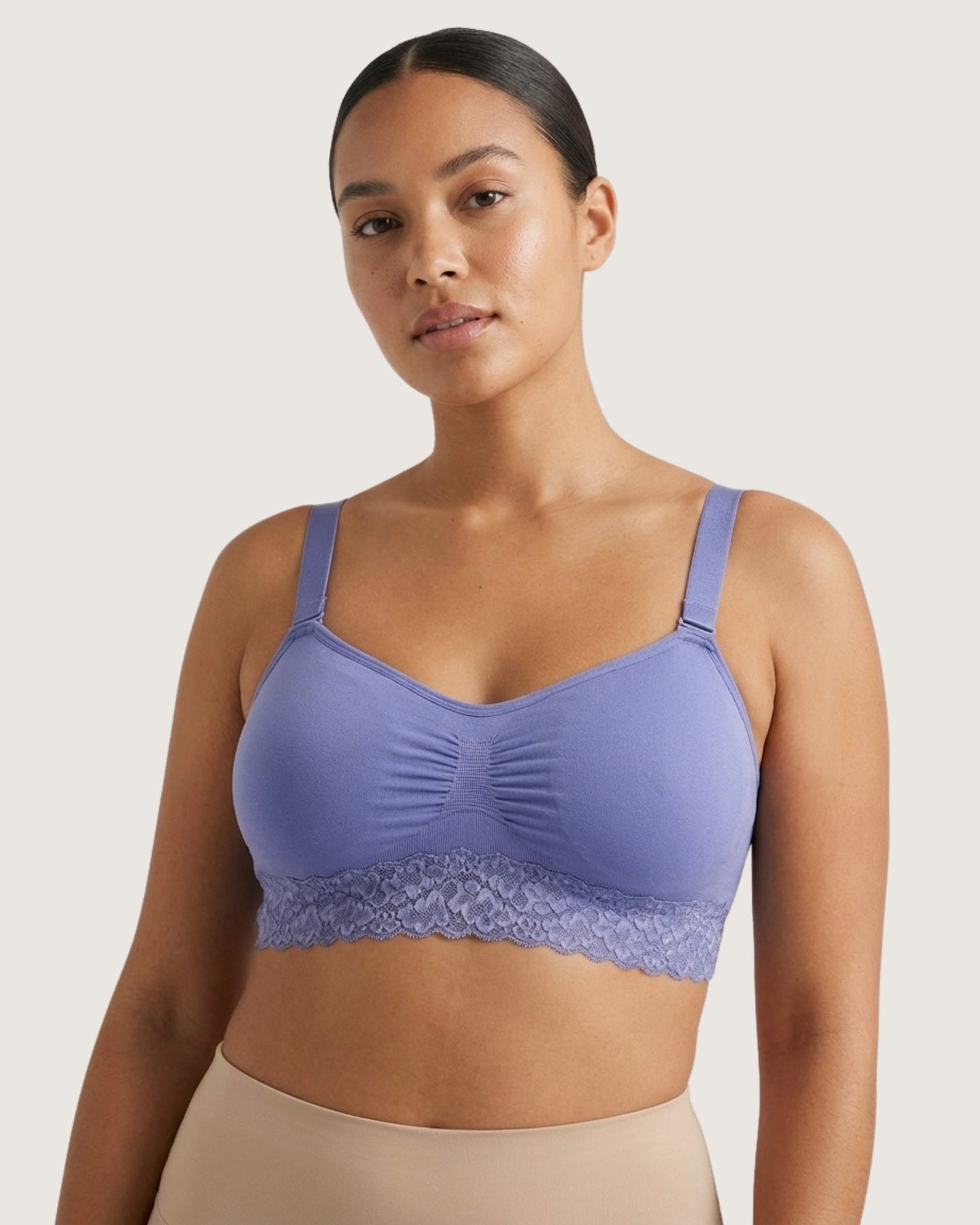 Seamless Bra with lace Band