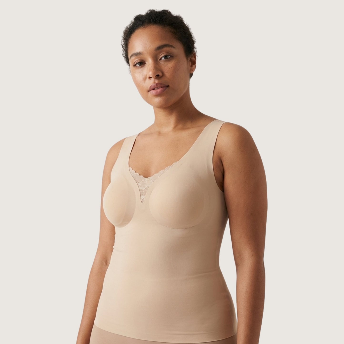 Butterknit Tank with Lace Inset
