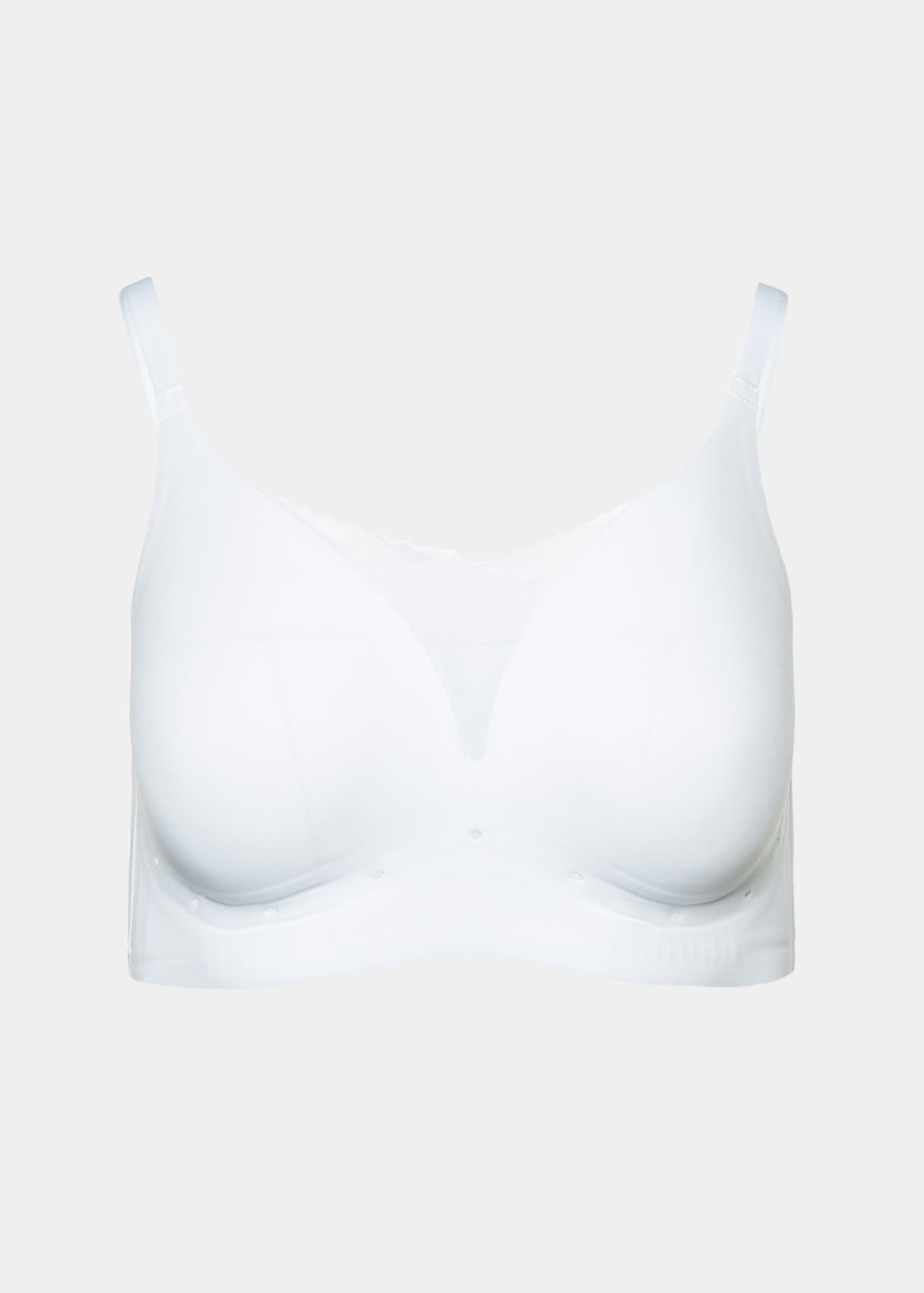 Perforated Gel Bra with Mesh Detail