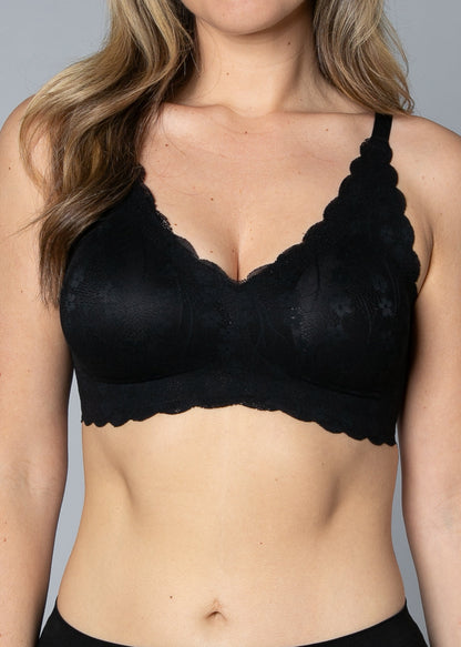 Infinity Edge Shear Sculpt with Lace Overlay Bra