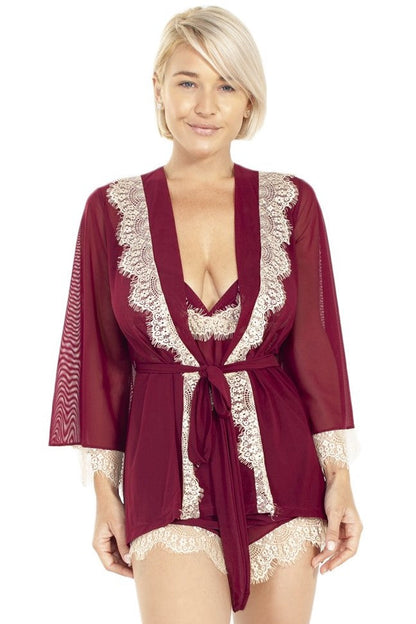 Up All Night Lace Trim Robe_Rhonda_Shear_1