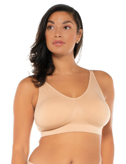 Seamless Ahh Bra with Lace Back Detail